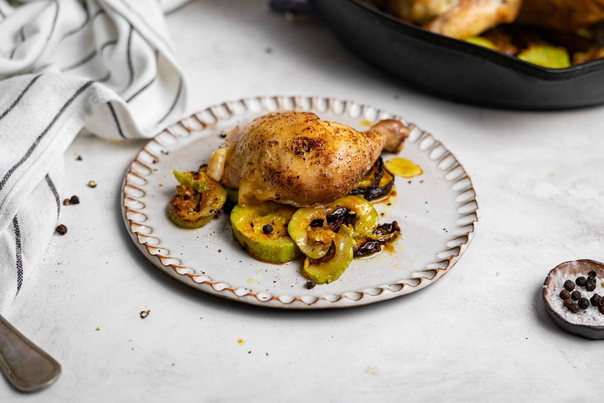 Animal Based Roasted Chicken and Zucchini