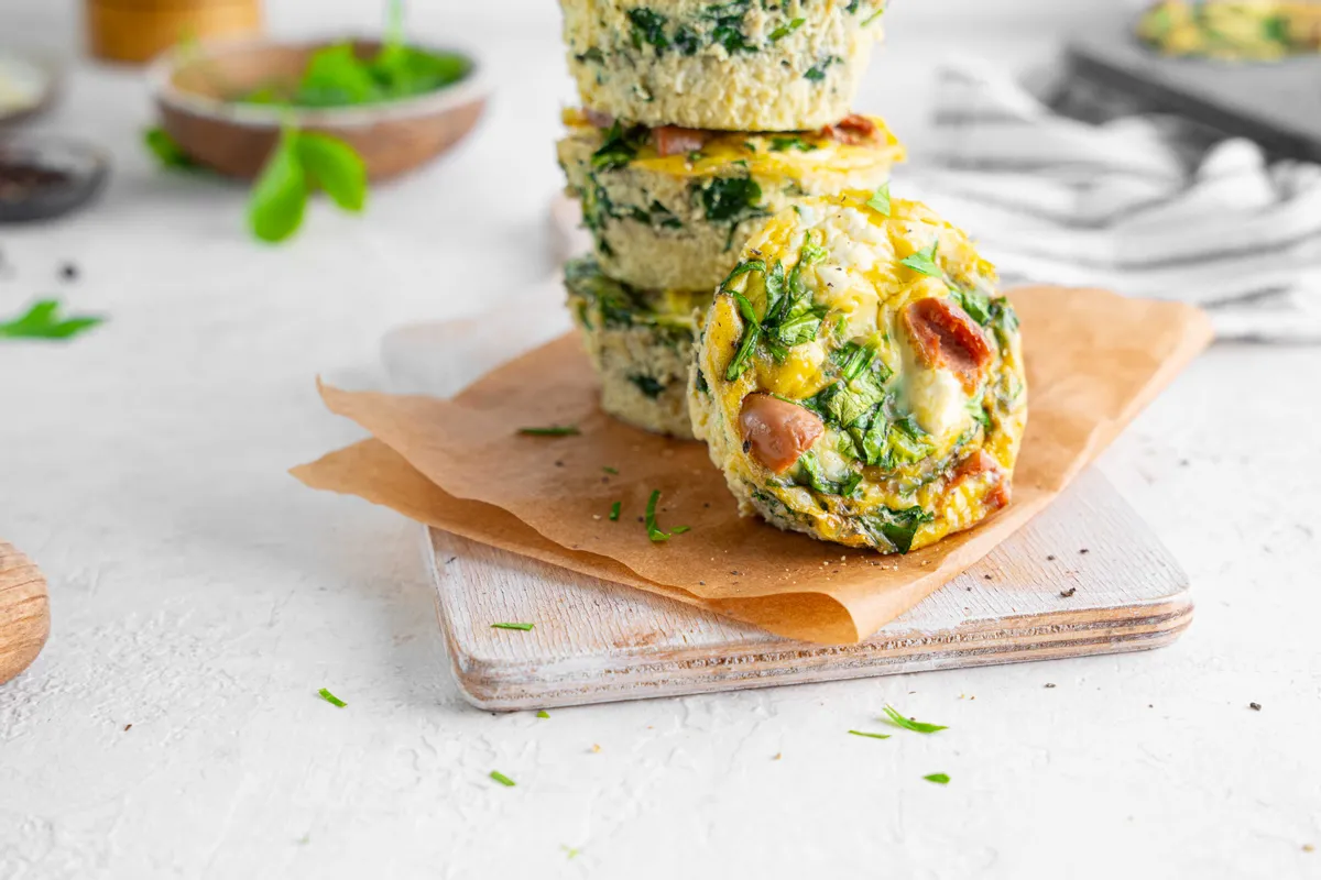 Budget-Friendly Keto Mediterranean Egg Muffins