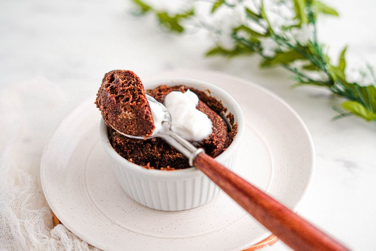 Egg-Free Keto Microwave Brownie