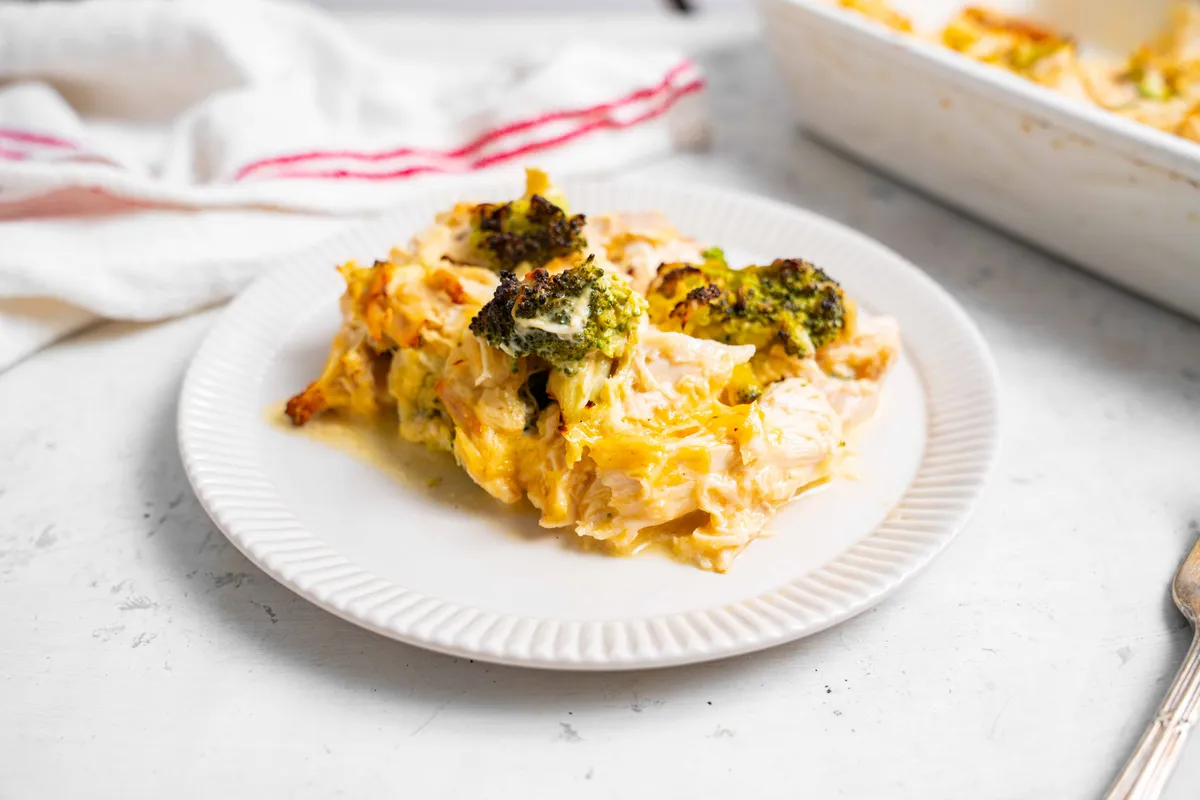 Keto 3-Ingredient Chicken Broccoli Cheddar Casserole