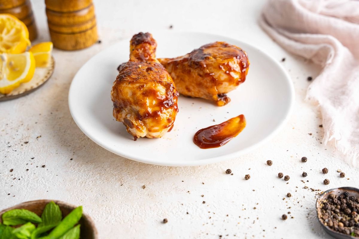 Keto 4th of July BBQ Chicken Drumsticks