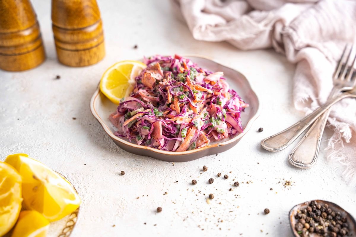 Keto 4th of July Creamy Slaw