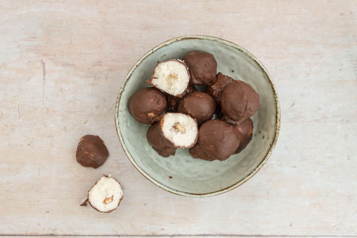 Keto Almond Coconut Cream Fat Bombs