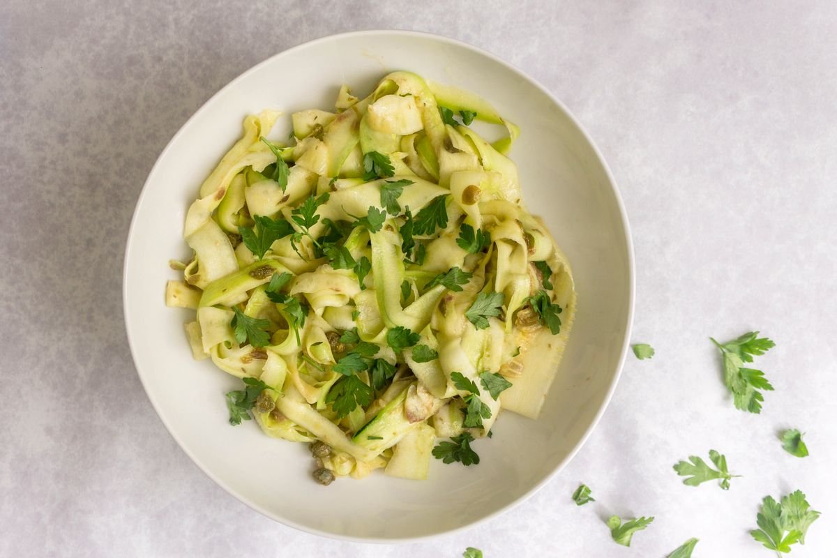 Keto Anchovy Spaghetti