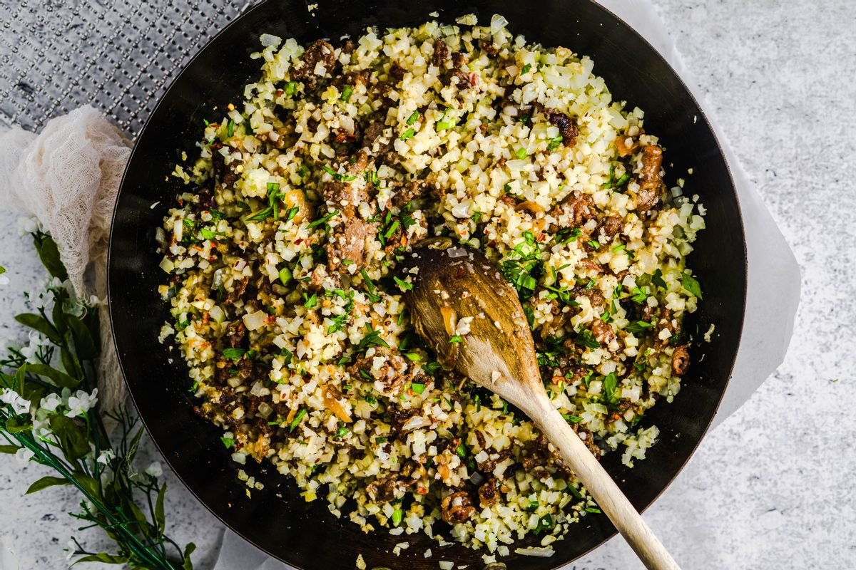 Keto Arroz Carreteiro