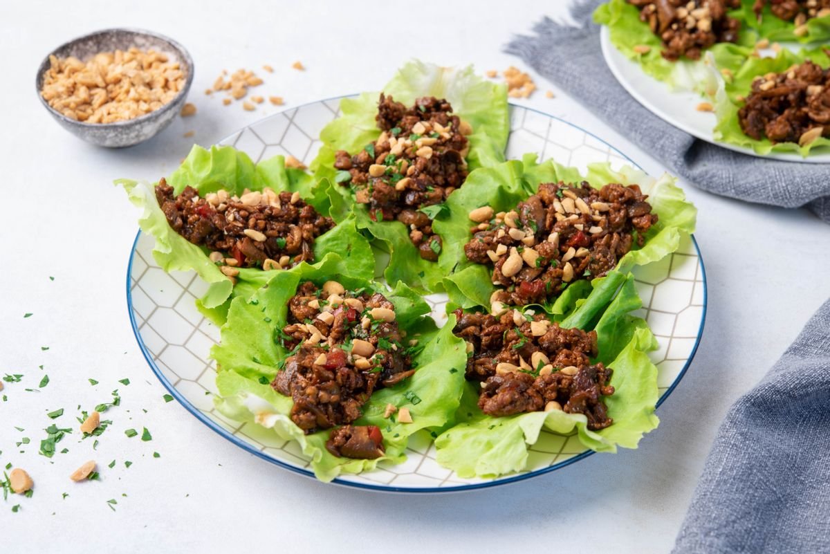Keto Asian Chicken Lettuce Wraps