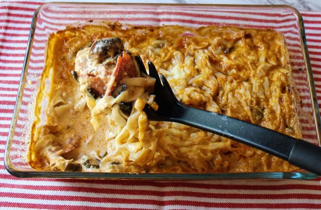 Keto Baked Pizza Pasta