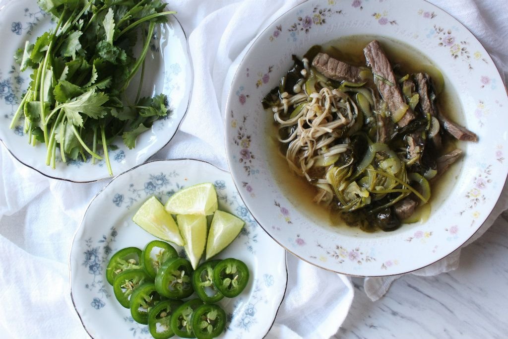 Keto Beef Zoodle Pho