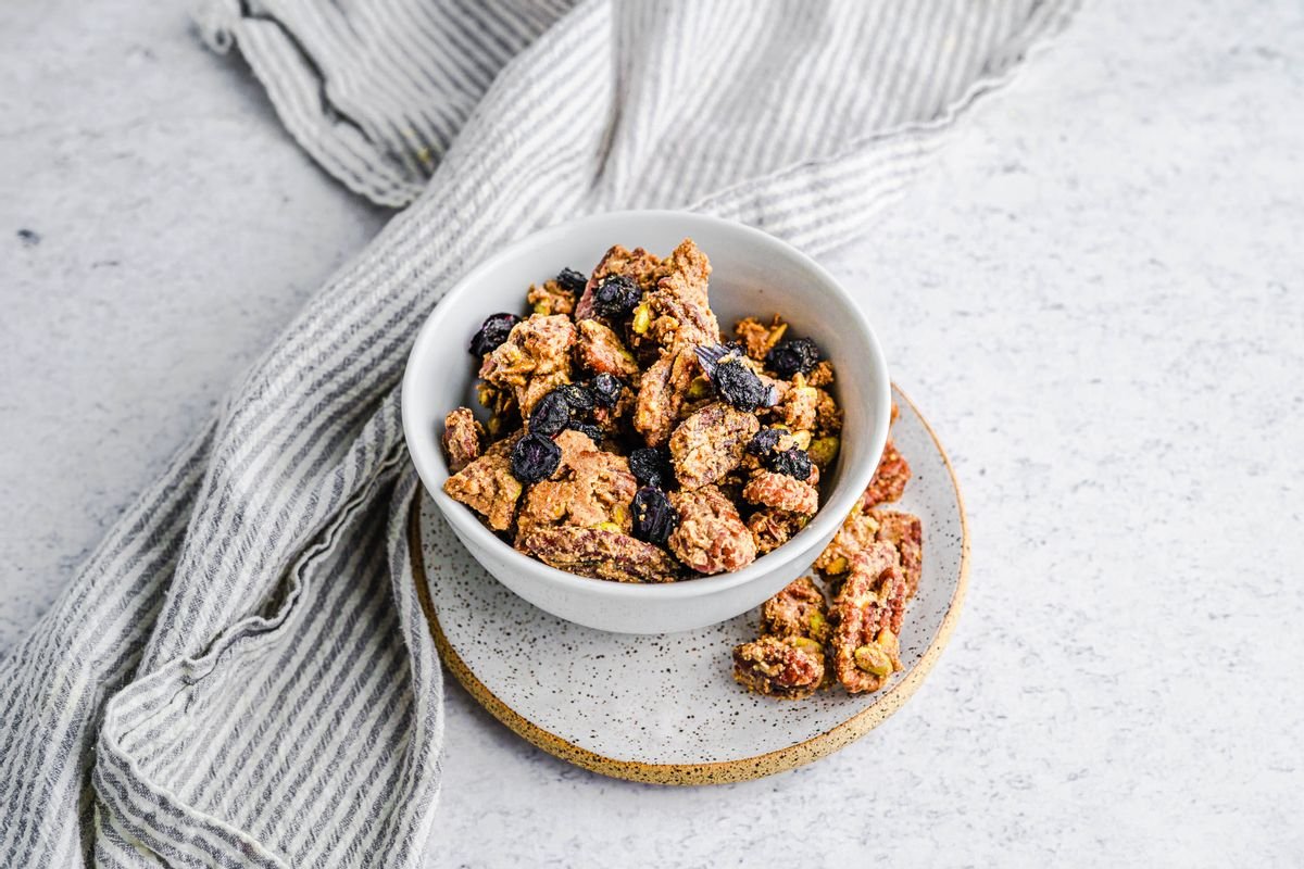 Keto Blueberry Cinnamon Granola