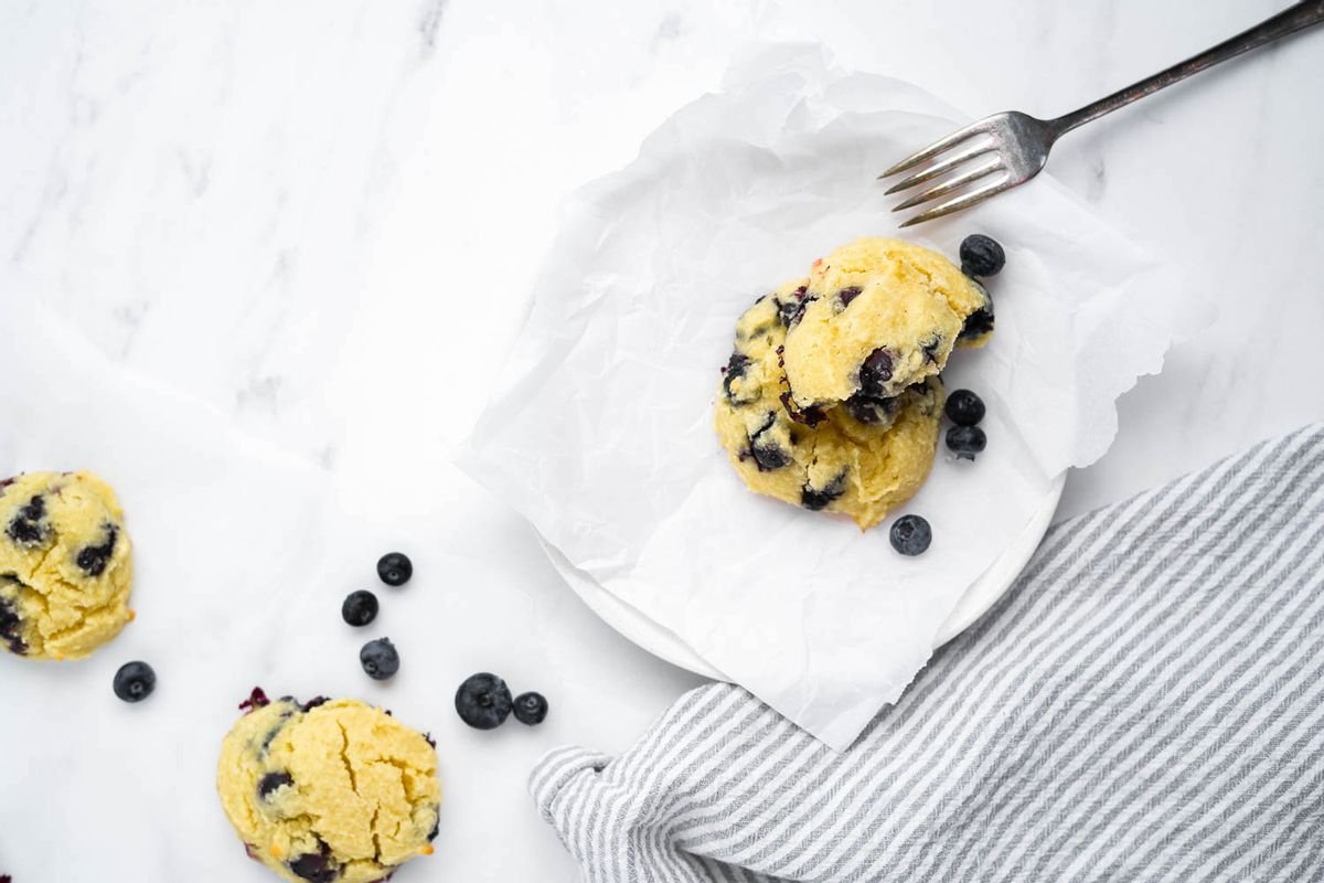 Keto Blueberry Drop Scones