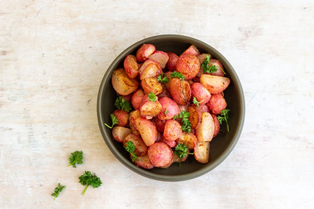 Keto Butter Mustard Radishes