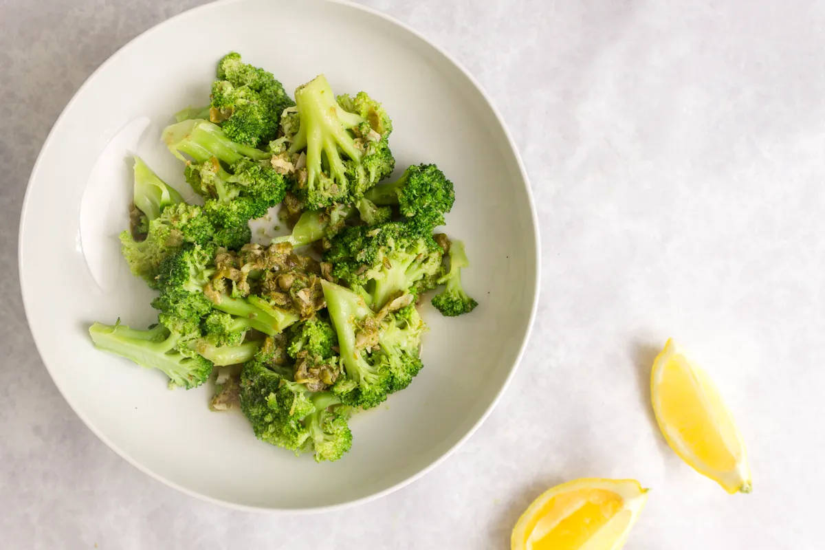Keto Buttery Broccoli with Anchovies and Capers