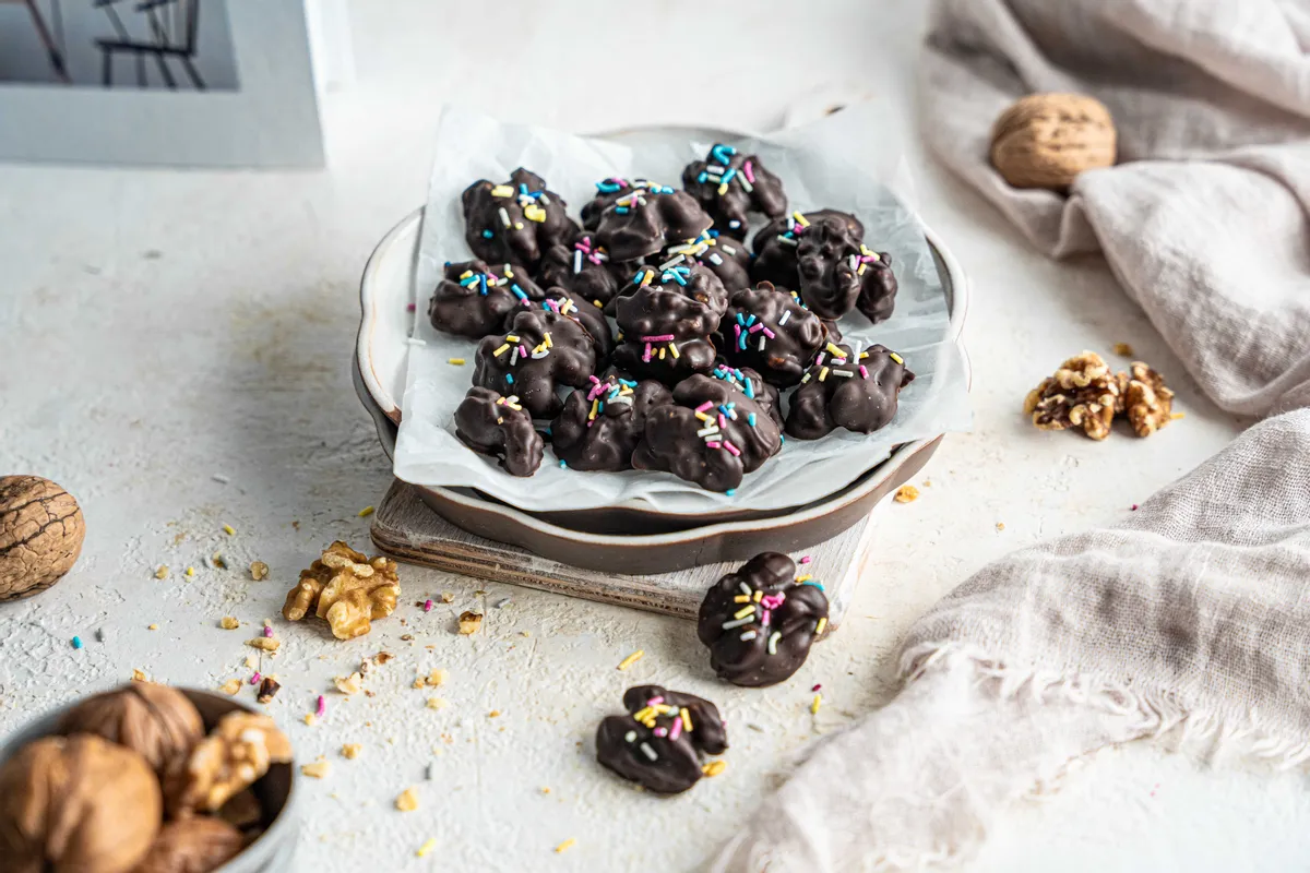 Keto Chocolate Covered Walnuts