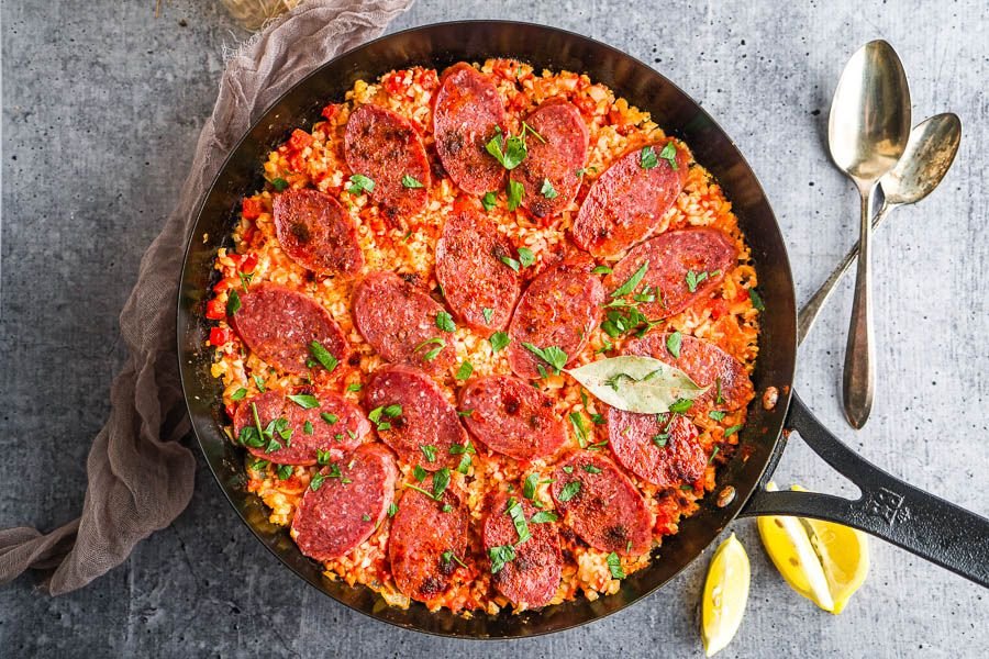 Keto Chorizo Paella
