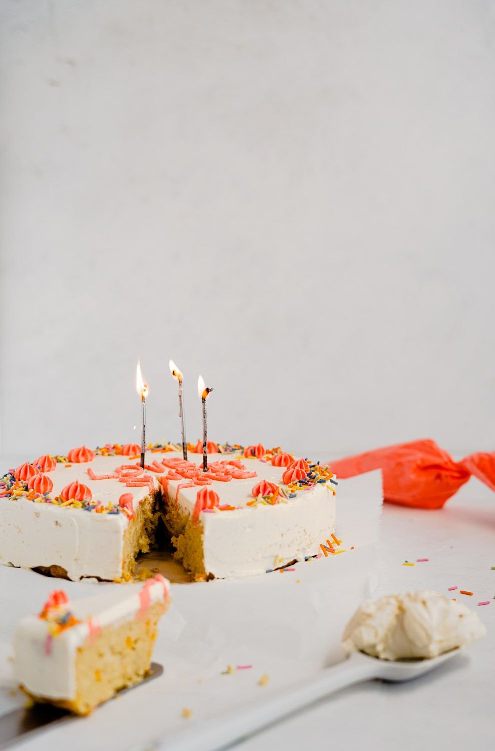 Keto Confetti Birthday Cake