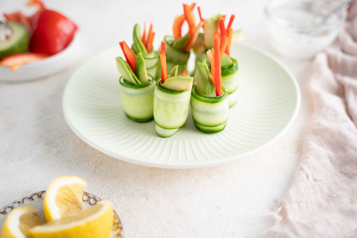 Keto Cucumber Roll-ups