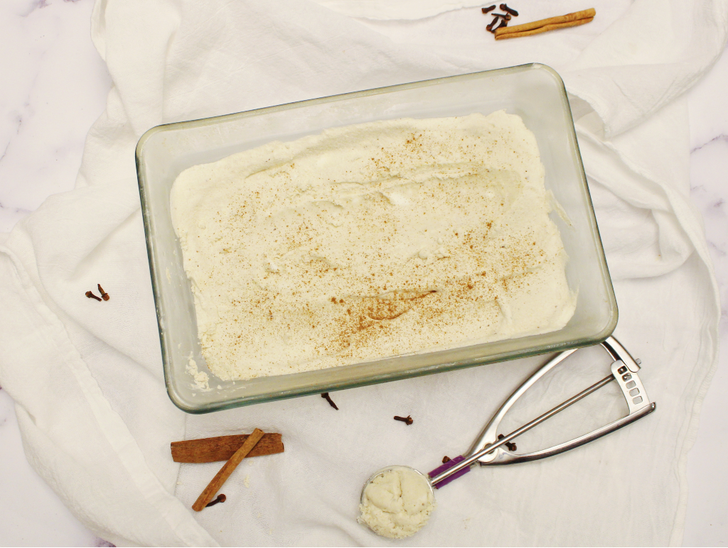 Keto Eggnog Ice Cream