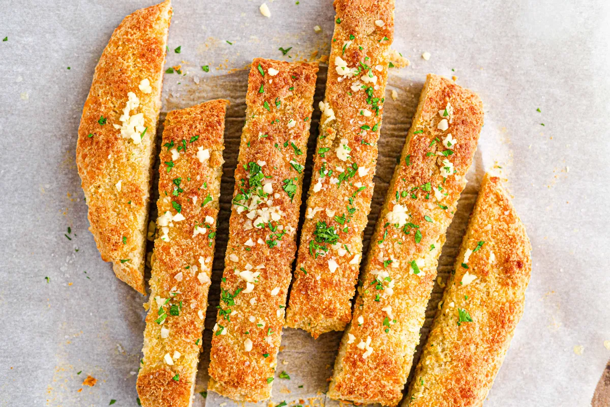 Keto Fathead Garlic Bread