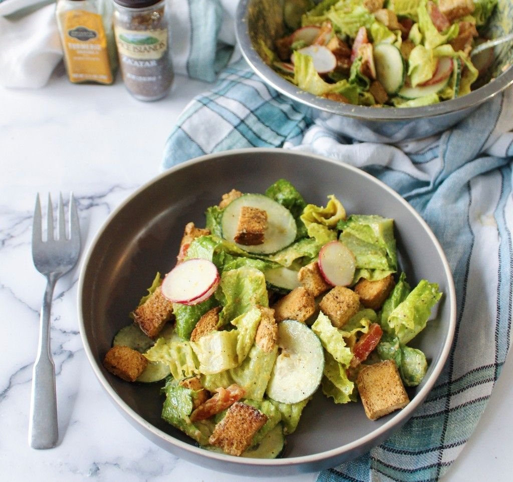 Keto Fattoush “Bread Salad”