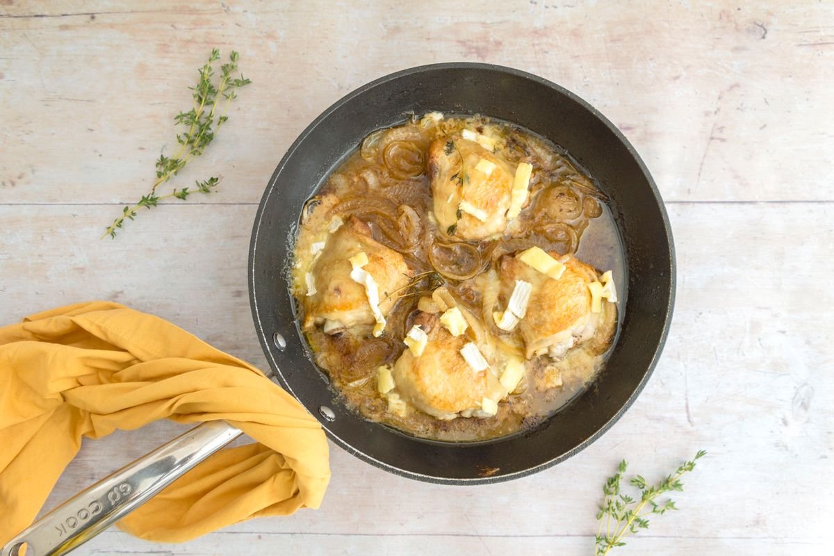 Keto French Onion One Skillet Chicken