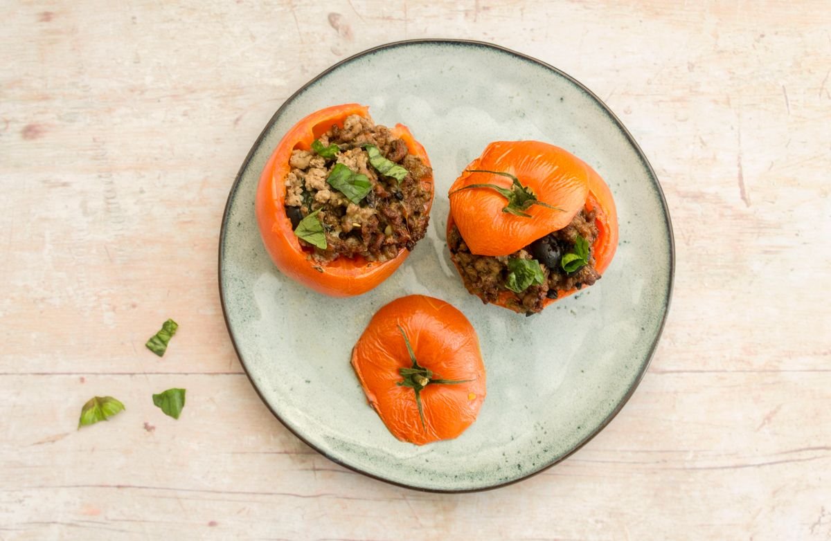 Keto Italian Stuffed Tomatoes