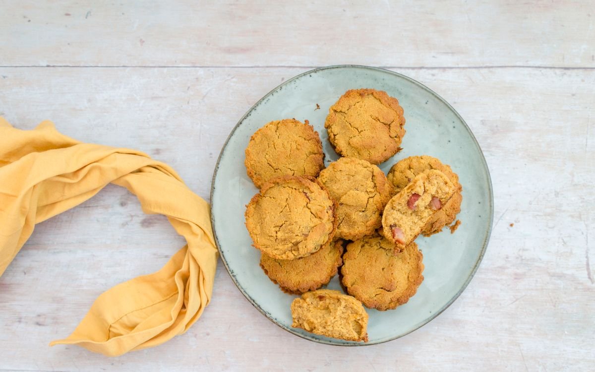 Keto Maple Pancetta Drop Biscuits