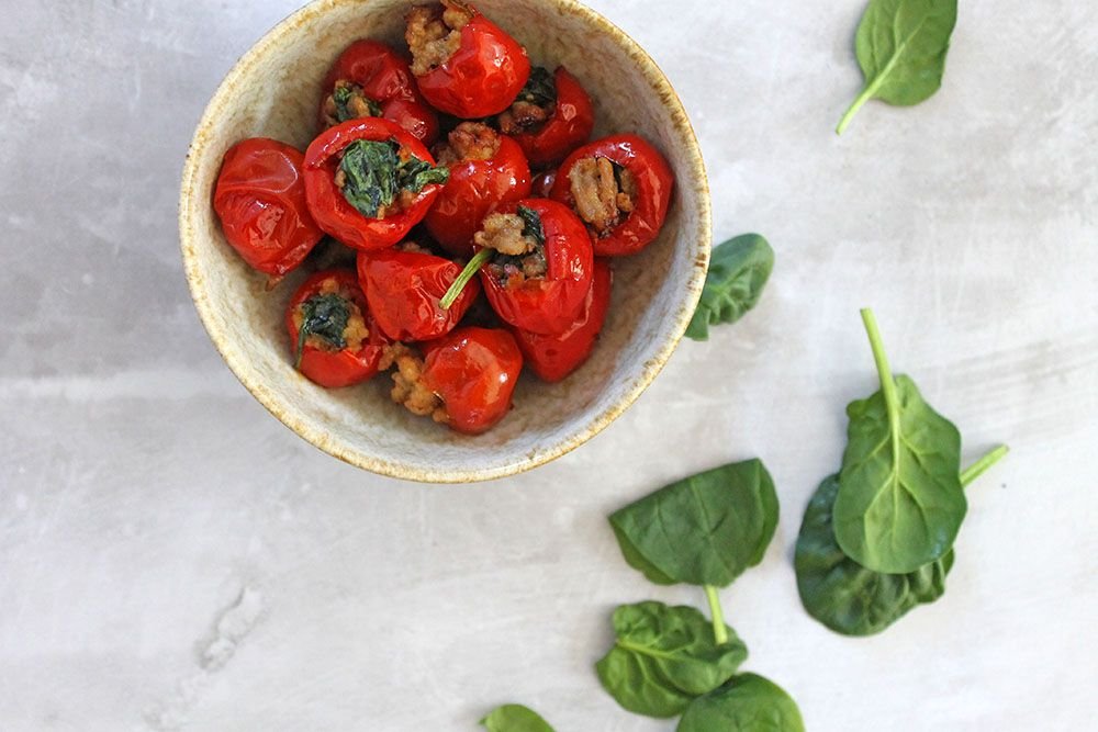 Keto Pork Stuffed Mini Peppers