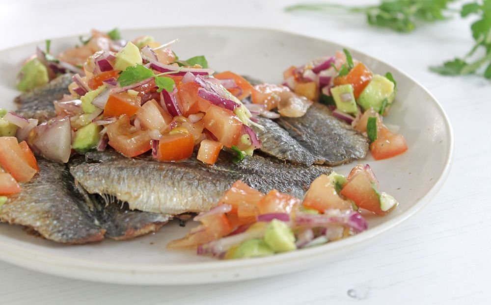 Keto Sardines With Tomato And Avocado Salsa