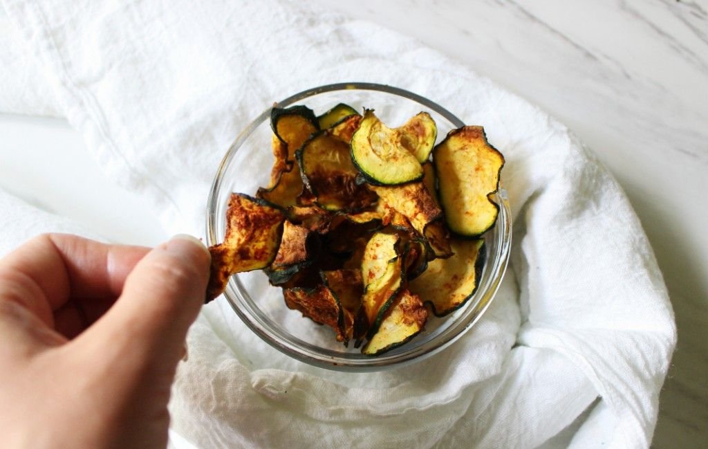 Keto Savory Air Fryer Zucchini Chips