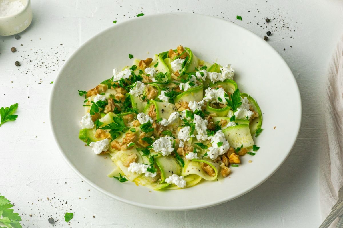 Keto Shaved Zucchini Salad