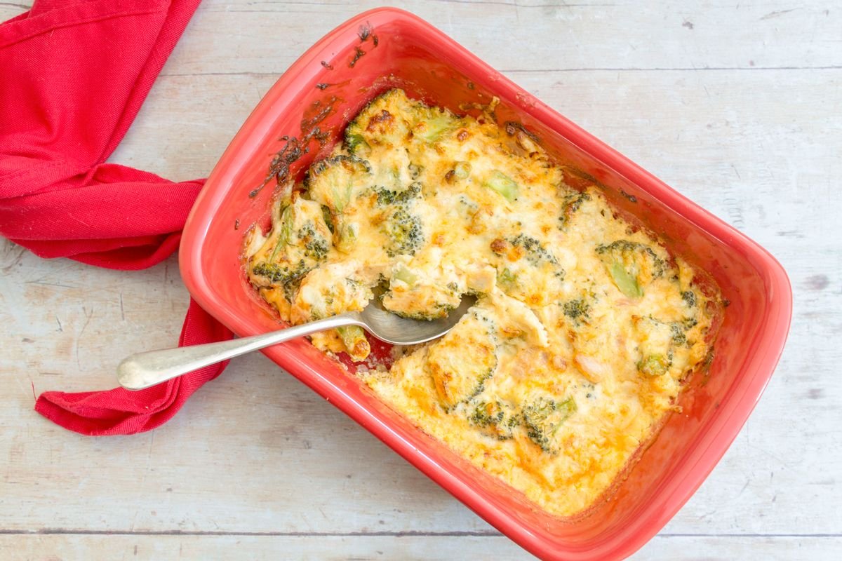 Keto Smoky Broccoli Cheese Bake