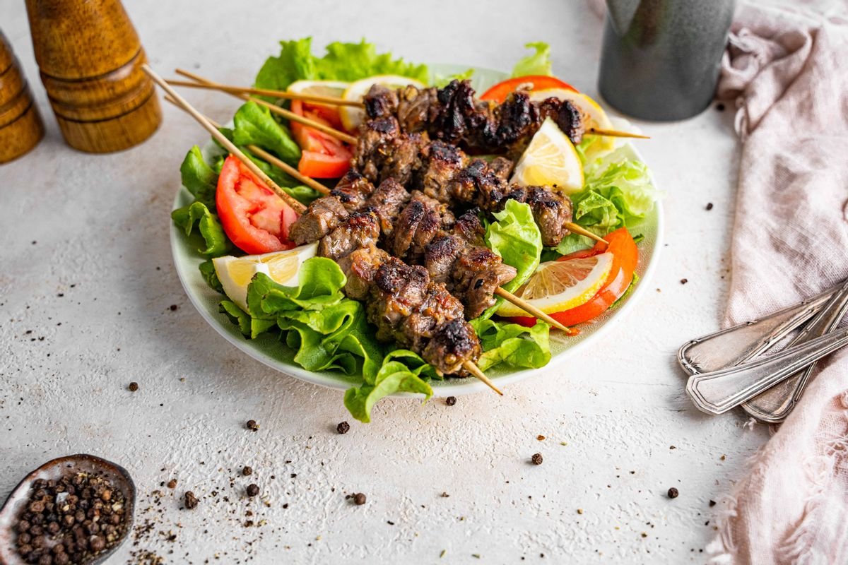 Keto Souvlaki Lamb Kebabs