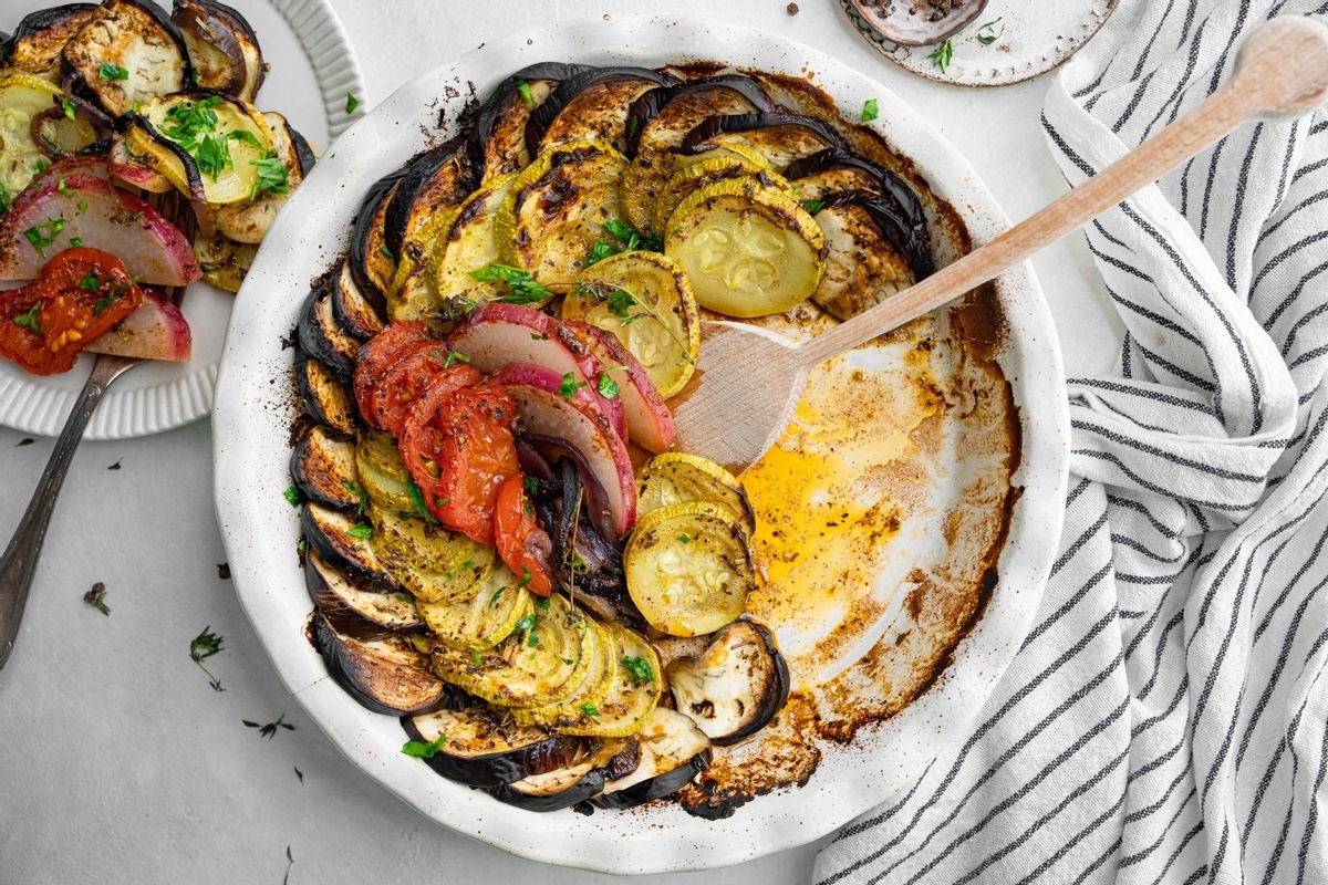 Keto Springtime Baked Veggies Side Dish