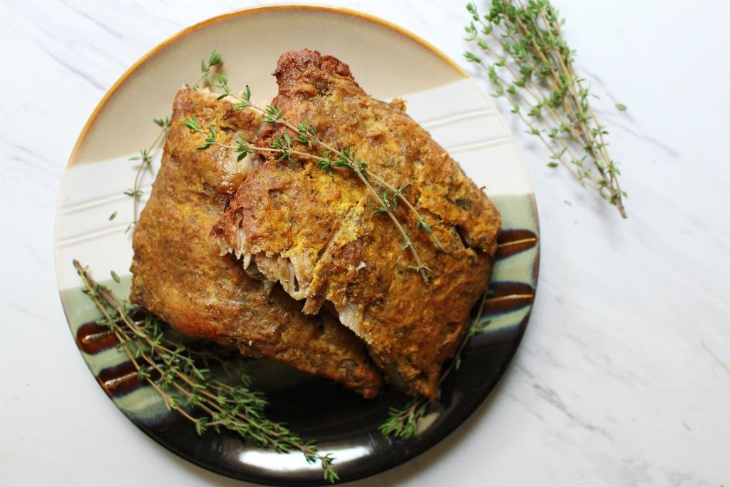 Keto Sticky Mustard Ribs