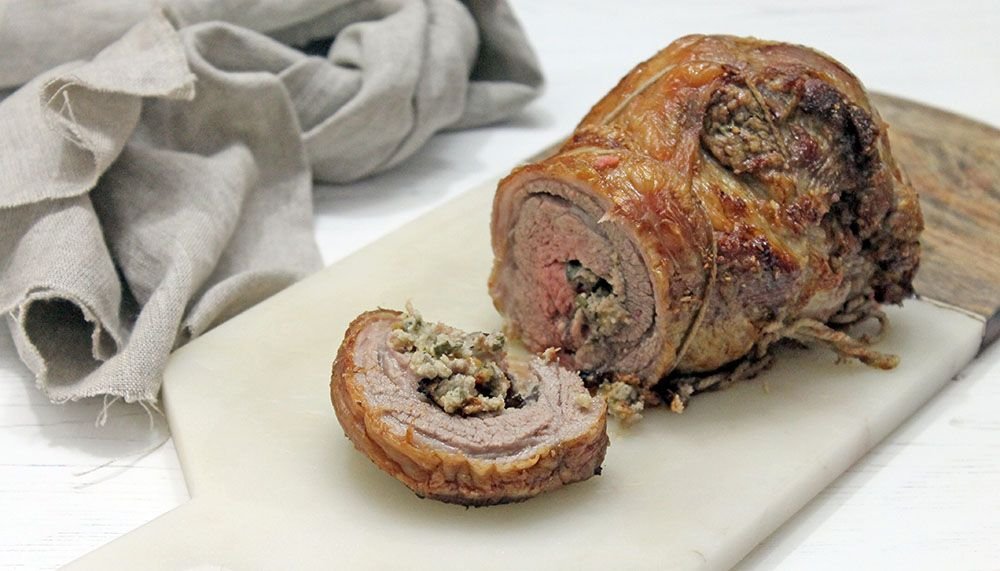 Keto Stuffed Lamb Shoulder