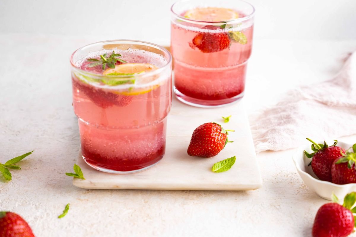 Keto Summer Strawberry Cordial