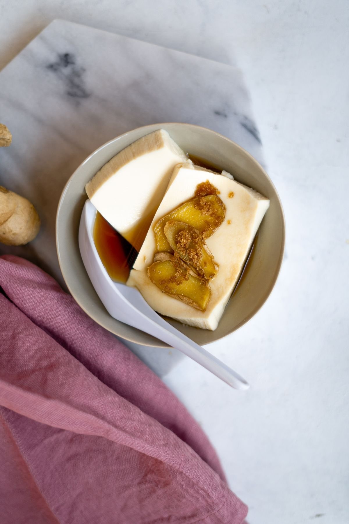Keto Vegan Brown Sugar Ginger Silken Tofu