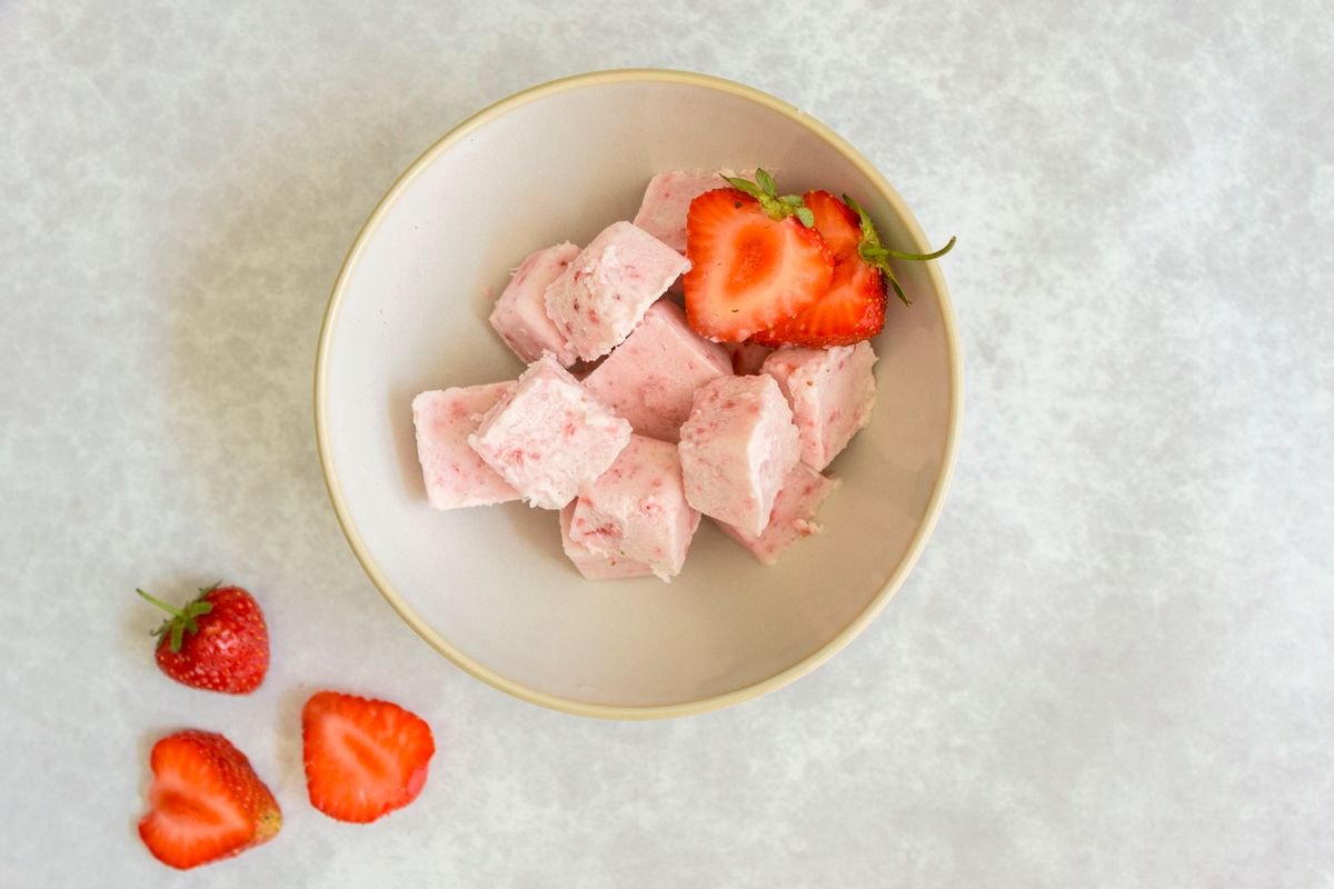 Keto Vegan Strawberry Fat Bomb Bites