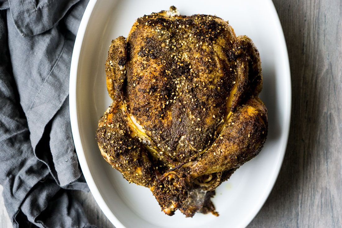 Keto Whole Roasted Za’atar Chicken