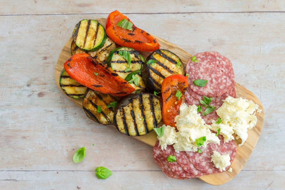 Low Carb Grilled Vegetable Sharing Board