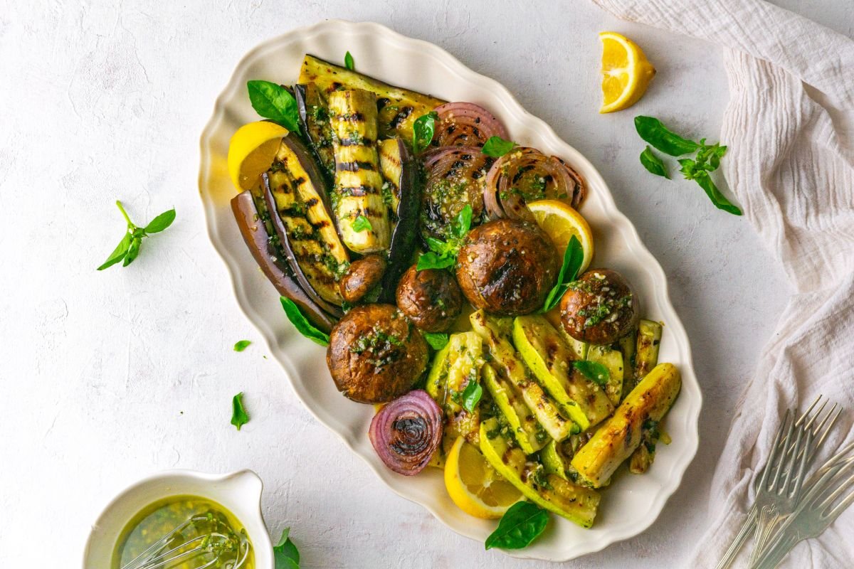 Low Carb Grilled Vegetables with Zesty Balsamic Marinade