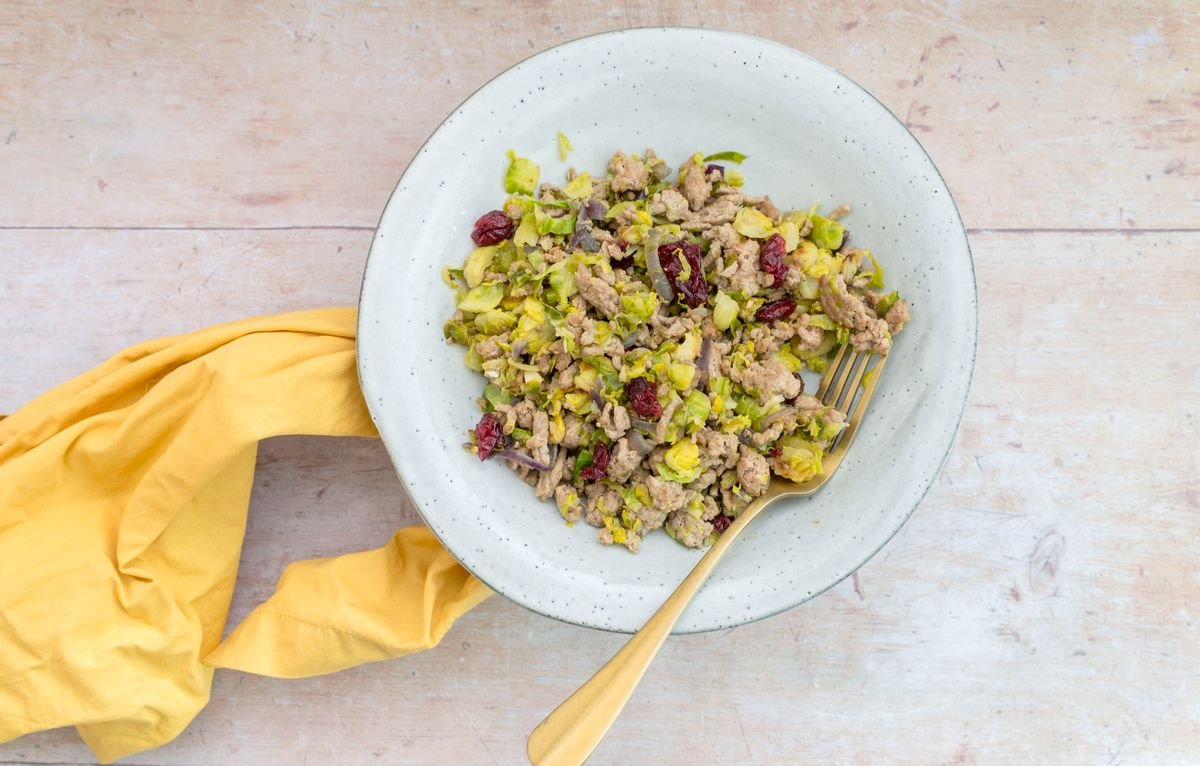 Low Carb Turkey And Sprout Stir Fry